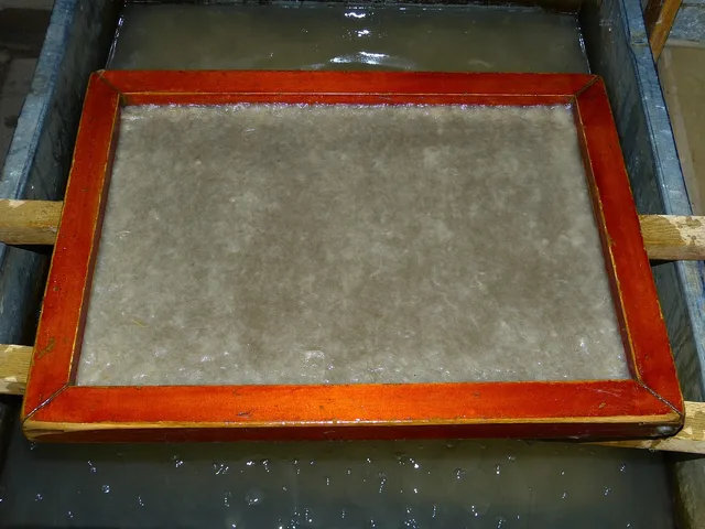 paper, manufacturing, pappmashce, silk paper making, paper mesh. Biosynthetic and biofabricated materials example: a template