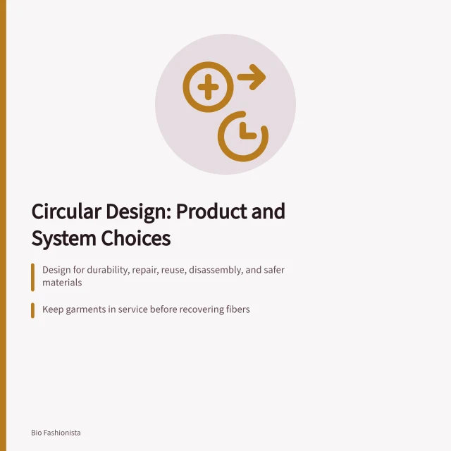 Circular fashion design guide covering durability, repair, reuse, and recycling systems. Circular fashion design: a practical guide (2027 update)