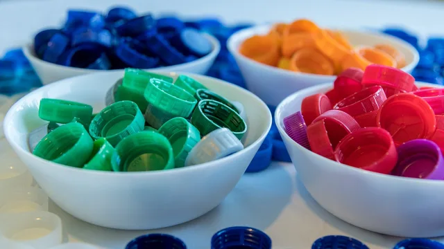 plastic, lids, waste, recycling, closure, ecology, nature, water, environment, sorting, household, collection. Reuse and recycling checklist: confirm scope, condition, operator, acceptance, downstream route, measurements