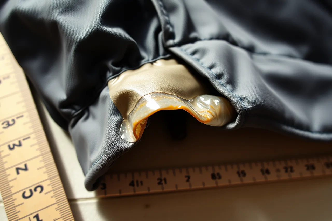 Separated bonded layer bubbling away from a jacket hem (Good choices about durability and care start with the fundamentals)